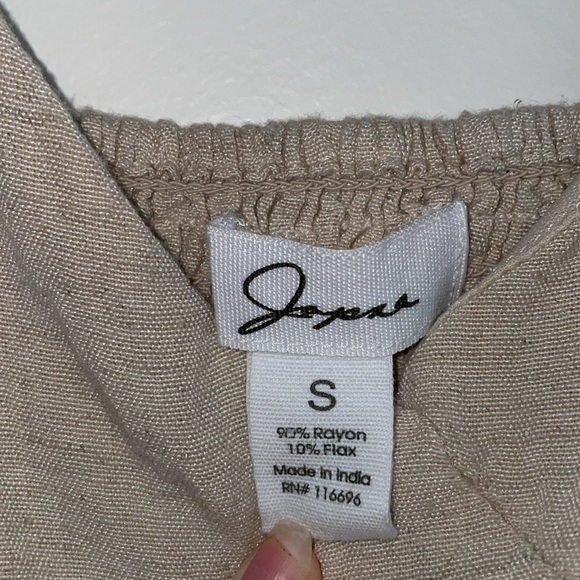 Tan Triangle Front Cropped Tank Top - Picture 2 of 3